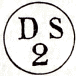 Indicatif de bureaux supplémentaire de quartier de Paris, lettre suivie de S et d'un numéro d'ordre (13 à 14 mm / 3 à 4 mm / 4 à 5 mm)