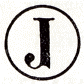 Indicatif alphabétique du bureau d'arrondissement de Paris, bureau J (14 mm / 9 mm) /