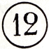 Indicatif numérique du bureau d'arrondissement de Paris  (11,5 à 13 mm /  6 à 7 mm)