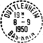 Timbre à date des bureaux de distribution au type B7 /