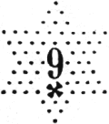 Étoile chiffrée 9