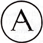 Indicatif alphabétique de la petite poste de Paris (16/8 mm) /