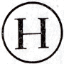 Marque d'origine H (Hollande) à ne pas confondre avec un indicatif de bureau de quartier /