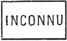 Cause de non remise des correspondances avec mention : INCONNU /