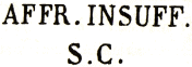 Marque avec mention : AFFR INSUFF S.C. /