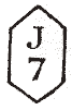 Indicatif hexagonal des boitiers des bureaux de quartier de 1846 /