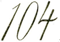 Marque linéaire avec mention : 104 /