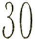 Marque linéaire avec mention : 30 /