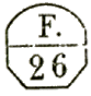 Marque accessoire avec mention : F. 26 /