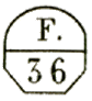 Marque accessoire avec mention : F. 36 /