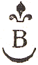 Marque avec lys et lettre B de Bordeaux /