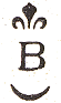 Marque avec lys et lettre B de Bordeaux /