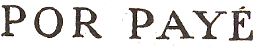 Marque avec mention : POR PAYE