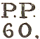 Marque avec mention P.P. et numéro de département 60 en dessous