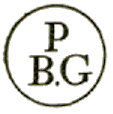 Marque circulaire avec lettres mention P B. G (Postes Bureau Gouvernement) /