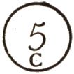 Marque circulaire avec numéro du jour complémentaire /