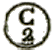 Marque circulaire avec petite lettre et chiffre /