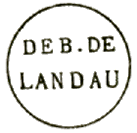 Marque circulaire avec mention : DEB DE LANDAU /