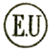 Marque circulaire de l'exposition Universelle de 1867 avec lettres EU (Exposition Universelle) /