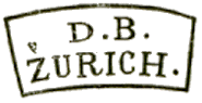 Marque avec mention : DB ZURICH