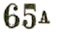 Marque de facteur avec chiffre et lettre /