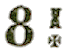 Marque de facteur avec chiffre et ornement /