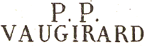 Marque de port payé avec lettres P.P. et nom de ville de la banlieue de Paris /