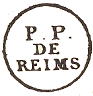 Marque de port payé de Reims avec mention : P.P. DE REIMS /