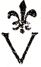 Marque de Valenciennes avec V surmonte d une fleur de lys /