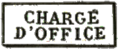 Marque encadre avec mention : CHARGE D OFFICE / 