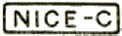 Marque encadrée avec indication de ville et de service pour étiquette /
