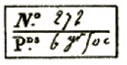 Marque encadrée destinées à être remplie avec mention No (Numéro), Pds (Poids) /
