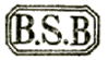 Marque encadrée avec mention : B.S.B /