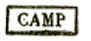 Marque encadrée avec mention : CAMP /