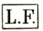 Marque encadrée LF (Lettre Française) /