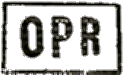 Marque encadrée avec mention OPR /