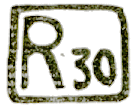 Marque encadrée avec mention : R 30 /