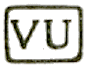 Marque encadrée avec mention : VU /