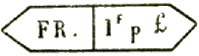 Marque avec mention : FR. 1f p L /