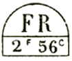 Marque avec mention : FR 2f 56c /