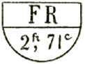 Marque avec mention : FR 2f 71c / 