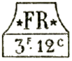 Marque avec mention : * FR * 3f 12c /