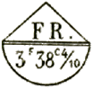 Marque avec mention : FR. 3f 38c 4/10 /