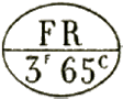 Marque avec mention : FR 3f 65c /