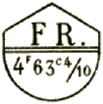 Marque avec mention : FR 4f 63c 4 10 /