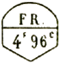 Marque avec mention : FR 4f 96c /