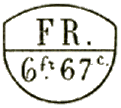 Marque avec mention : FR 6f 67c / 