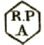 Marque hexagonale d'identification des bureaux auxiliaires avec mention RP et lettre /