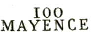 Marque linéaire avec mention 100 MAYENCE /