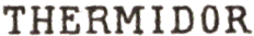 Marque linéaire indiquant le mois en toutes lettres /
